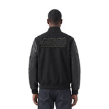 NFL New York Giants Triple Black Men's Wool Varsity Jacket - Triple Black - Medium