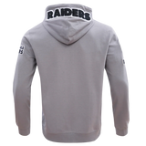 PRO STANDARD - LG MEN'S NFL LAS VEGAS RAIDERS CLASSIC CHENILLE FULL ZIP HOODIE - GREY