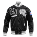 NFL LAS VEGAS RAIDERS MASHUP MEN'S RIB SATIN JACKET- size small