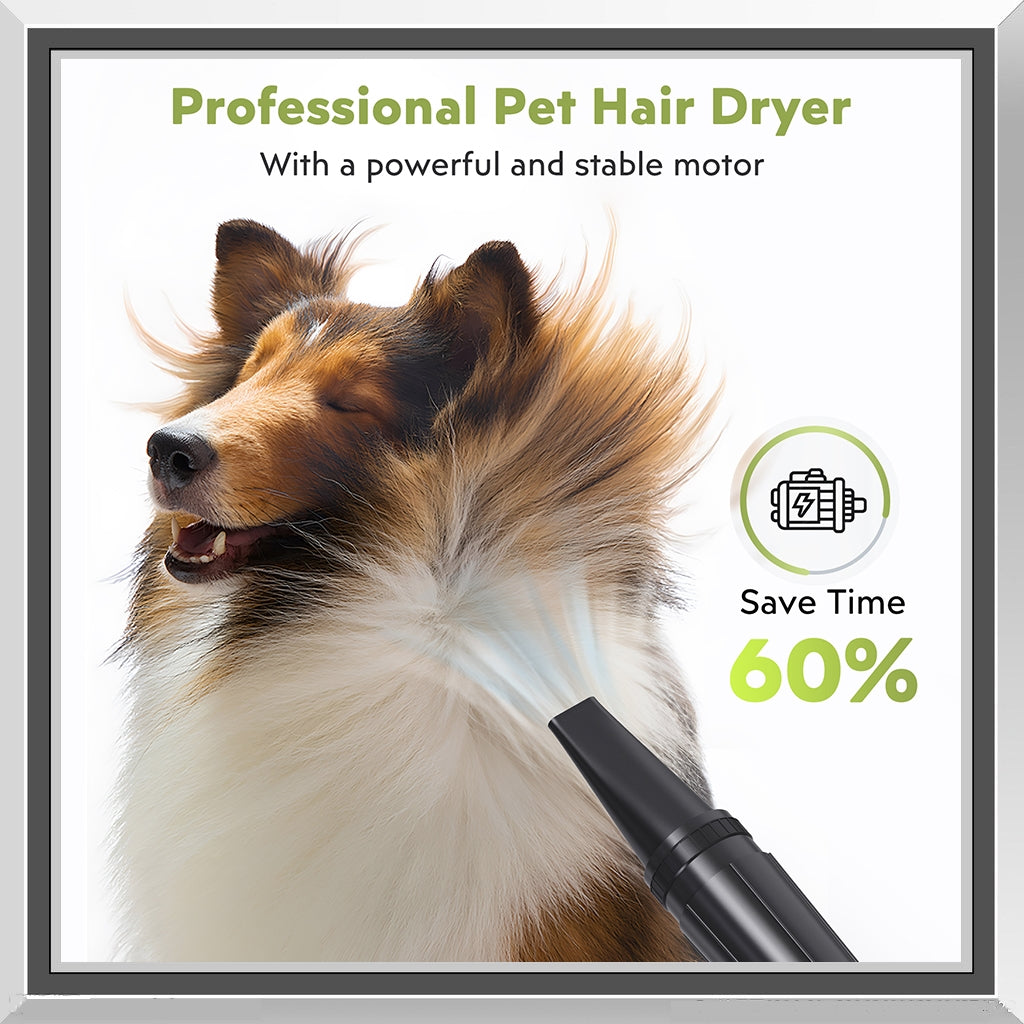 Flying One High Velocity Dog Grooming Dryer - Green