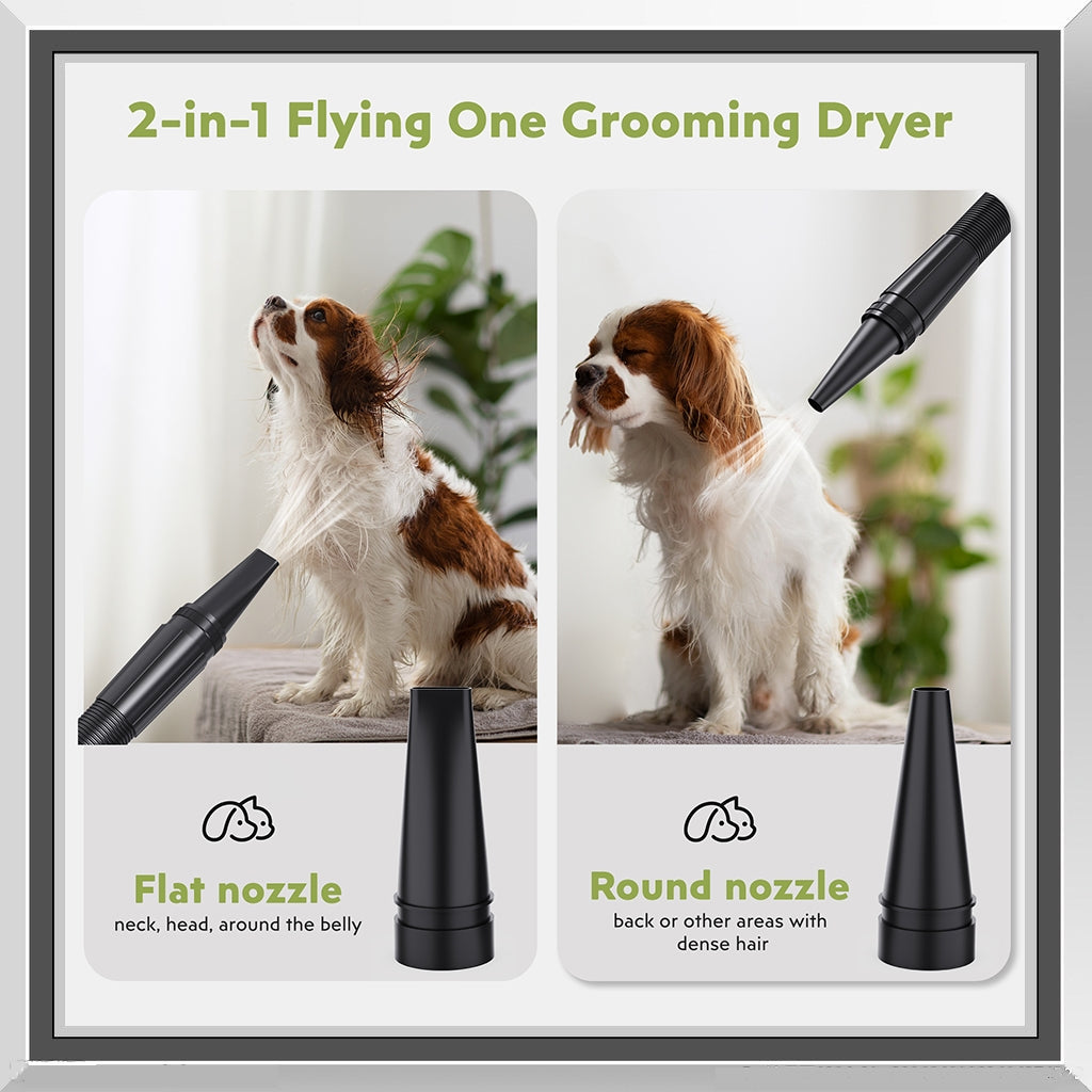 Flying One High Velocity Dog Grooming Dryer - Green