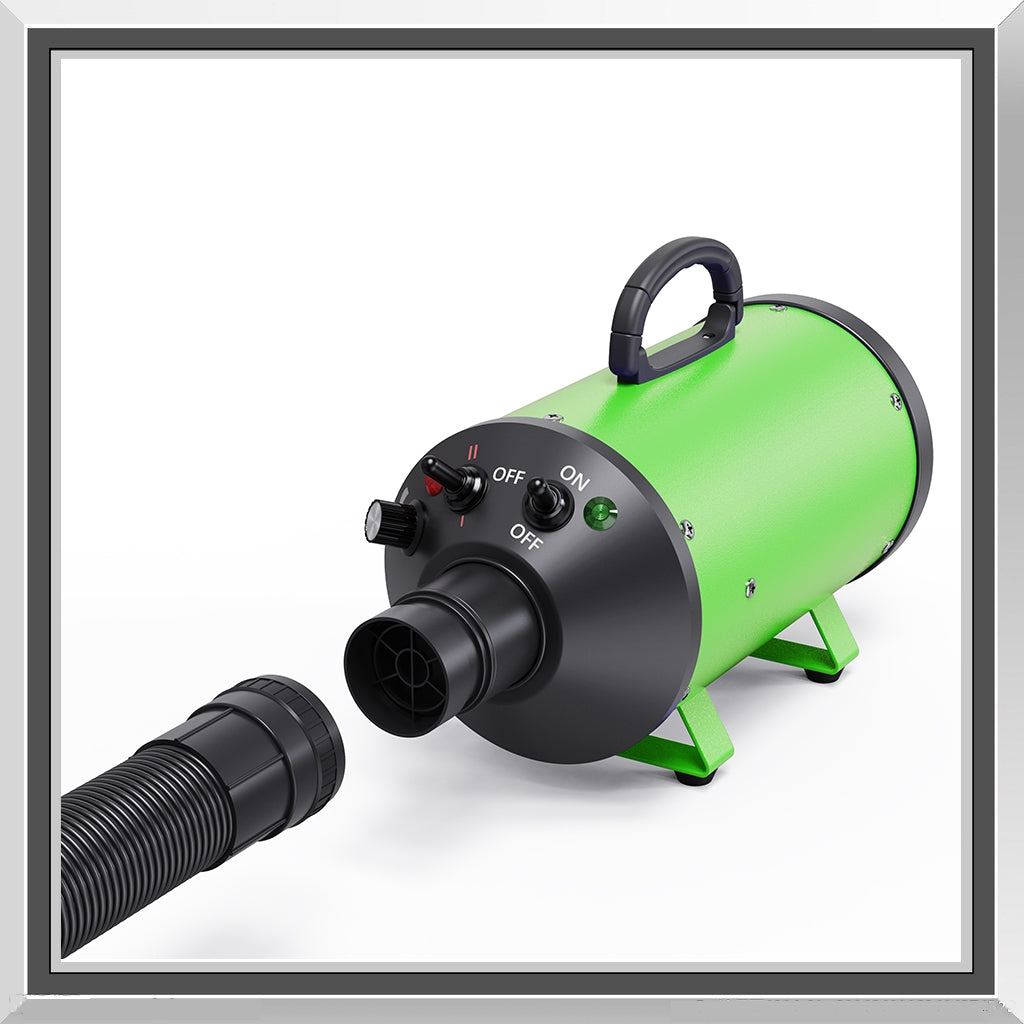 Flying One High Velocity Dog Grooming Dryer - Green