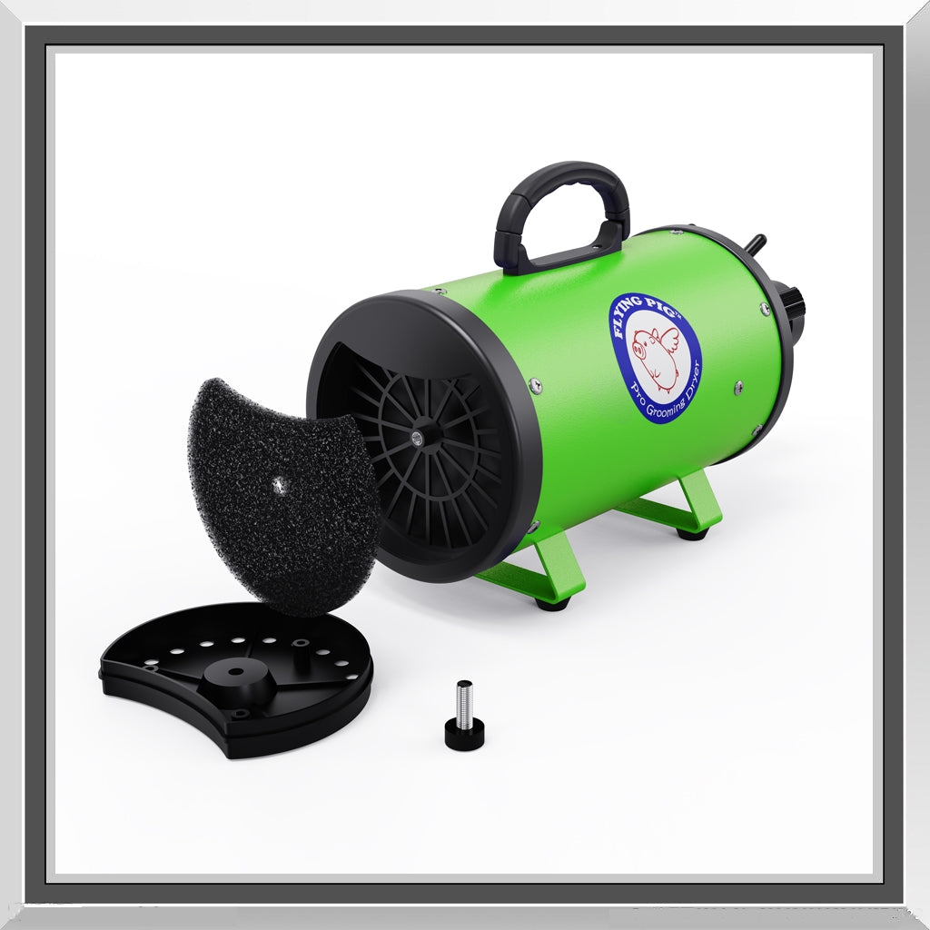 Flying One High Velocity Dog Grooming Dryer - Green
