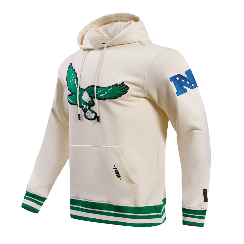 NFL PHILADELPHIA EAGLES RETRO CLASSIC MEN'S PULLOVER HOODIE Size L