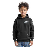 NFL Philadelphia Eagles Classic Big Boys Fleece Pullover Hoodie - Black - Size Medium