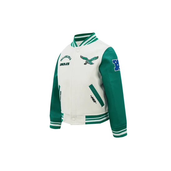 NFL PHILADELPHIA EAGLES RETRO CLASSIC MEN'S RIB WOOL VARSITY JACKET 2XL