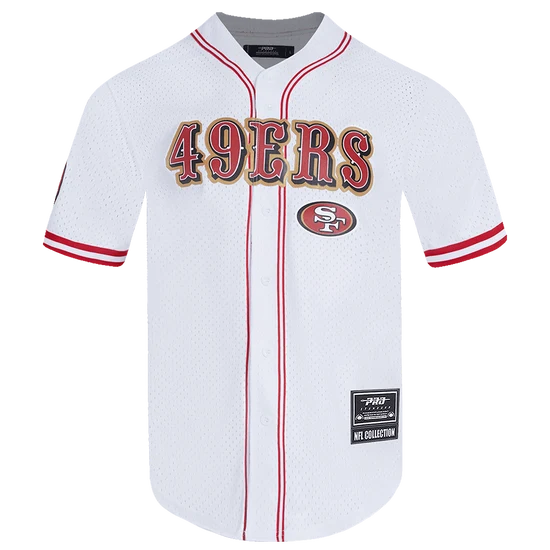 NFL SAN FRANCISCO 49ERS CLASSIC MESH MEN'S BUTTON DOWN SHIRT XL