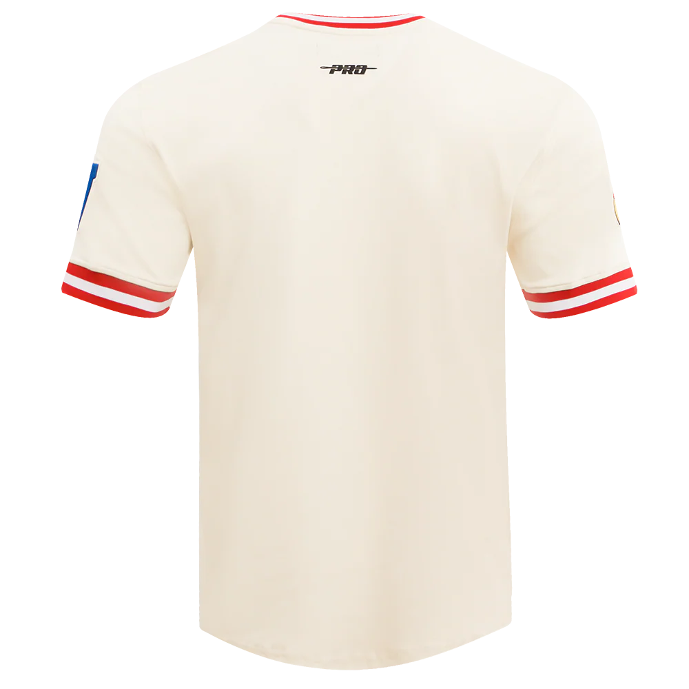 PRO STANDARD - NFL SAN FRANCISCO 49ERS RETRO CLASSIC MEN'S TEE - EGGSHELL/RED - 3XL