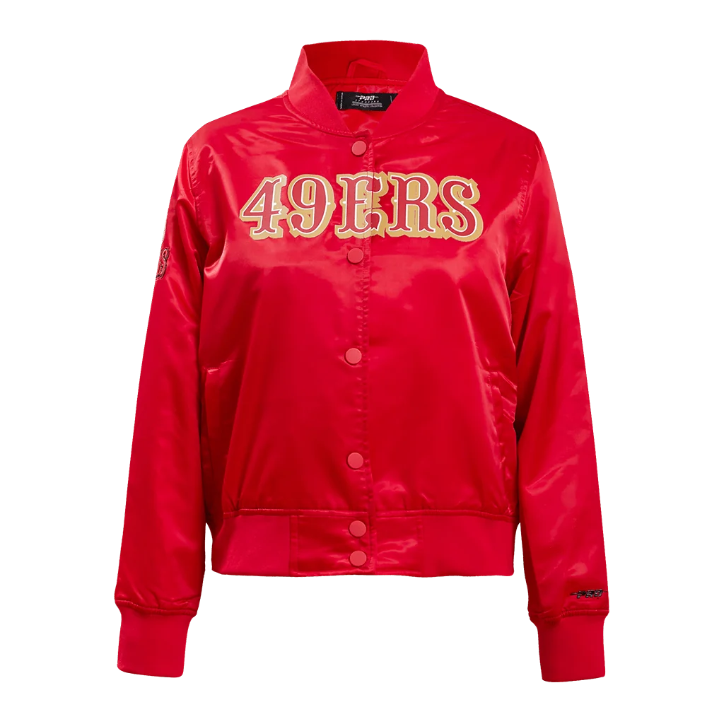 NFL San Francisco 49ers Classic Women's Satin Jacket - SM