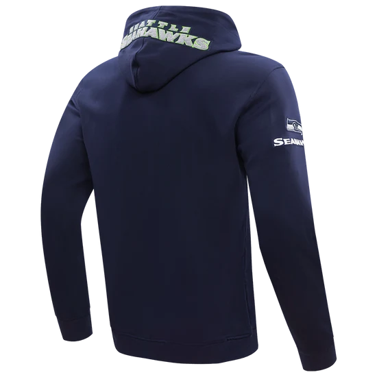 NFL SEATTLE SEAHAWKS CLASSIC CHENILLE MEN'S ZIP HOODIE - M