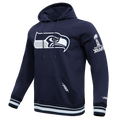 NFL SEATTLE SEAHAWKS MASHUP MEN'S RIB PO HOODIE SIZE: LG