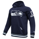NFL SEATTLE SEAHAWKS MASHUP MEN'S RIB PO HOODIE SIZE: LG
