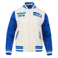 NFL SEATTLE SEAHAWKS RETRO CLASSIC MEN'S RIB WOOL VARSITY JACKET - L