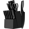 FXXNNN Knife Set, 14PC German Stainless Steel Knife Set - Black