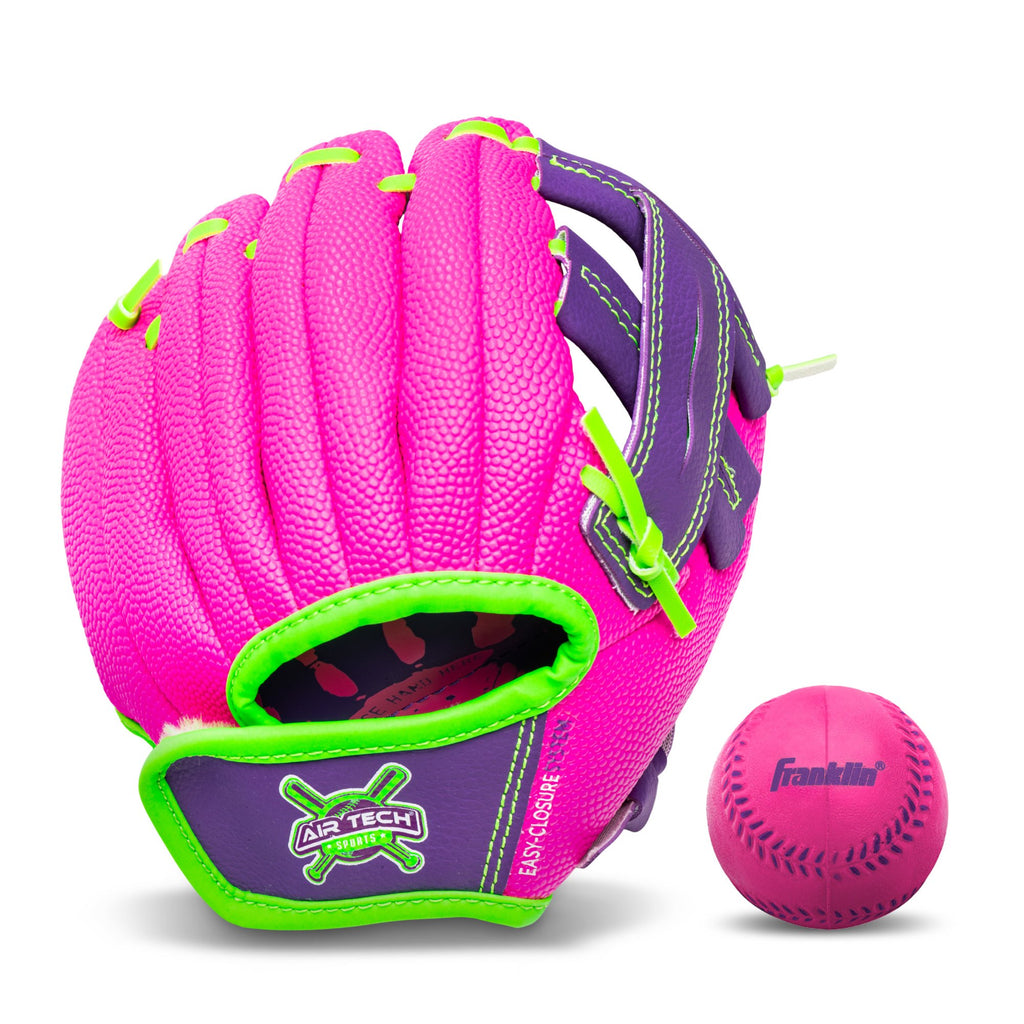 Franklin Sports 8.5" Air Tech Adapt Series T-Ball Glove, Right Hand Throw
