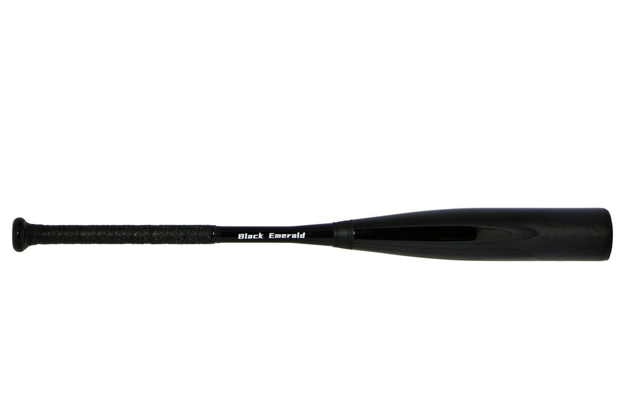 Black Emerald Baseball Bat/ Material: Composite Glass Fiber with Carbon Fiber  Two piece design - Featuring Composite Carbon  Ultra-balanced design for fast swing speeds drop -8 30" 22oz(New)