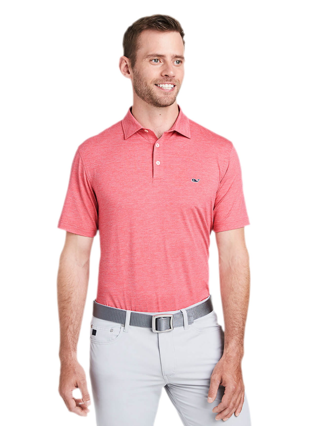 Vineyard Vines Men's Lobster Reef Destin Stripe Sankaty Polo - Medium