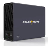 GOLDENMATE 1000VA /800W Lithium UPS Battery Backup and Surge Protector with Pure Sine Wave, Communication Port, 8 Outlets and LCD Display