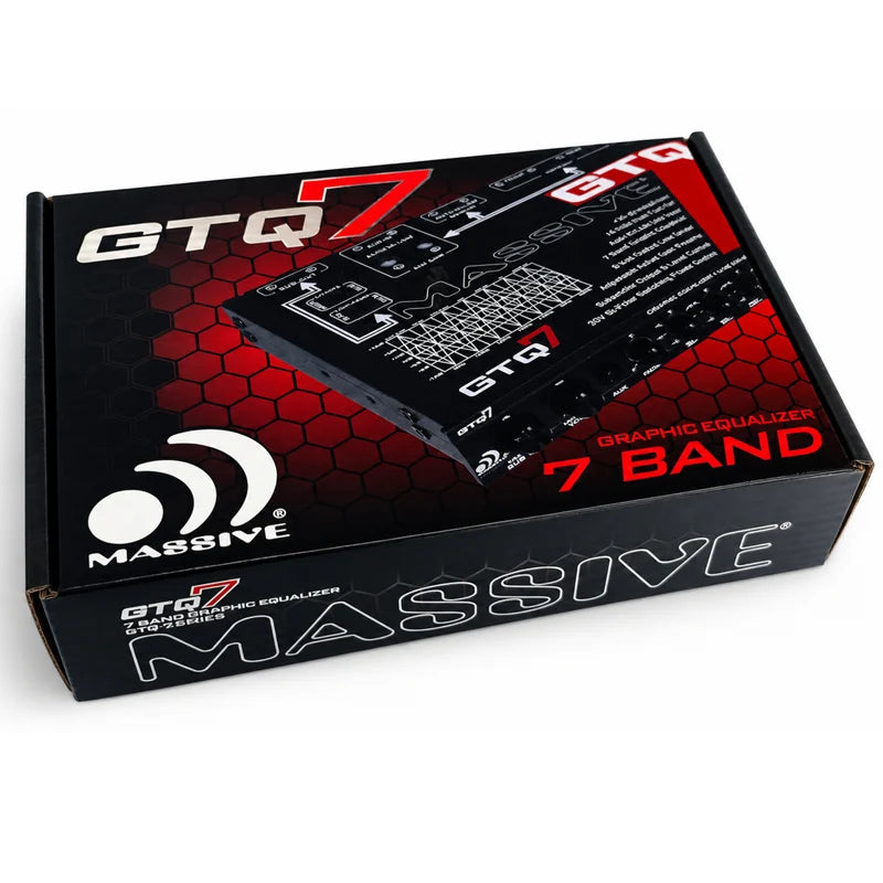 Massive Audio GTQ7 | 7-Band Car Audio Graphic Equalizer