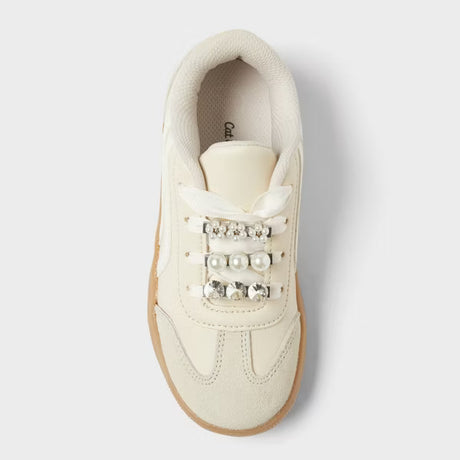 Kids' Boston Court Sneakers - Cat & Jack™ Beige - Size 3