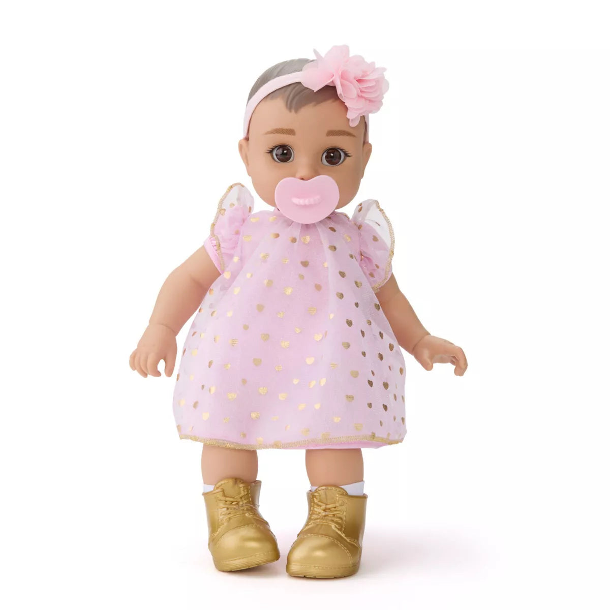 AO Schwarz 14" Cuddle Baby Doll - Brown Hair Success