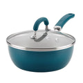 Rachael Ray Create Delicious 3qt Aluminum Nonstick Everything Pan Teal: Dishwasher & Oven Safe, Induction Compatible