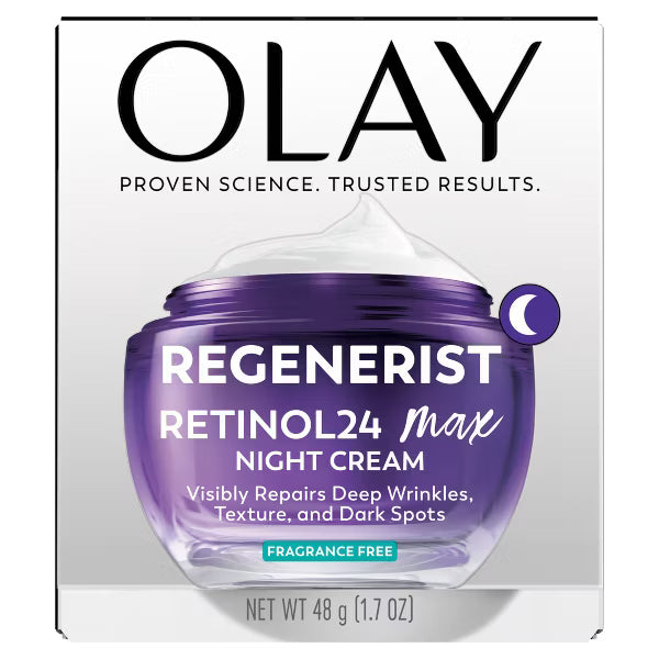 Olay Regenerist Retinol 24 Max Night Face Cream Moisturizer - Fragrance Free - 1.7oz