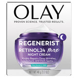 Olay Regenerist Retinol 24 Max Night Face Cream Moisturizer - Fragrance Free - 1.7oz