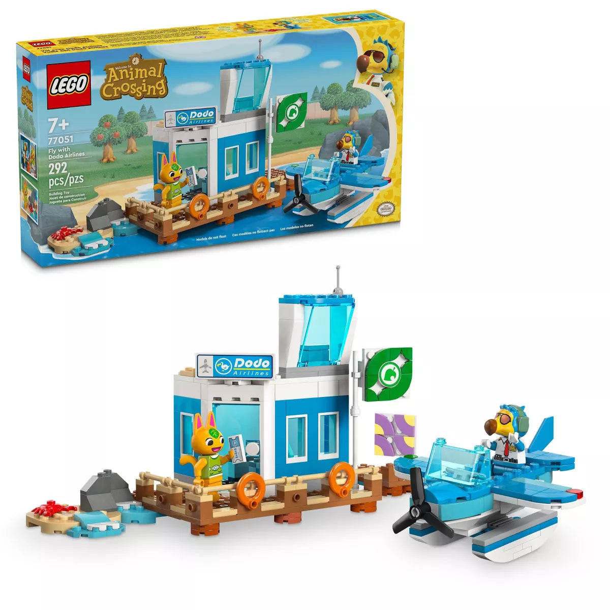 LEGO Animal Crossing Fly with Dodo Airlines Video Game Toy Building Set 77051