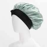 Firstline Evolve Bonni Reversible Satin Beauty Cap With Adjustable Ties - Mint Green - 1pc