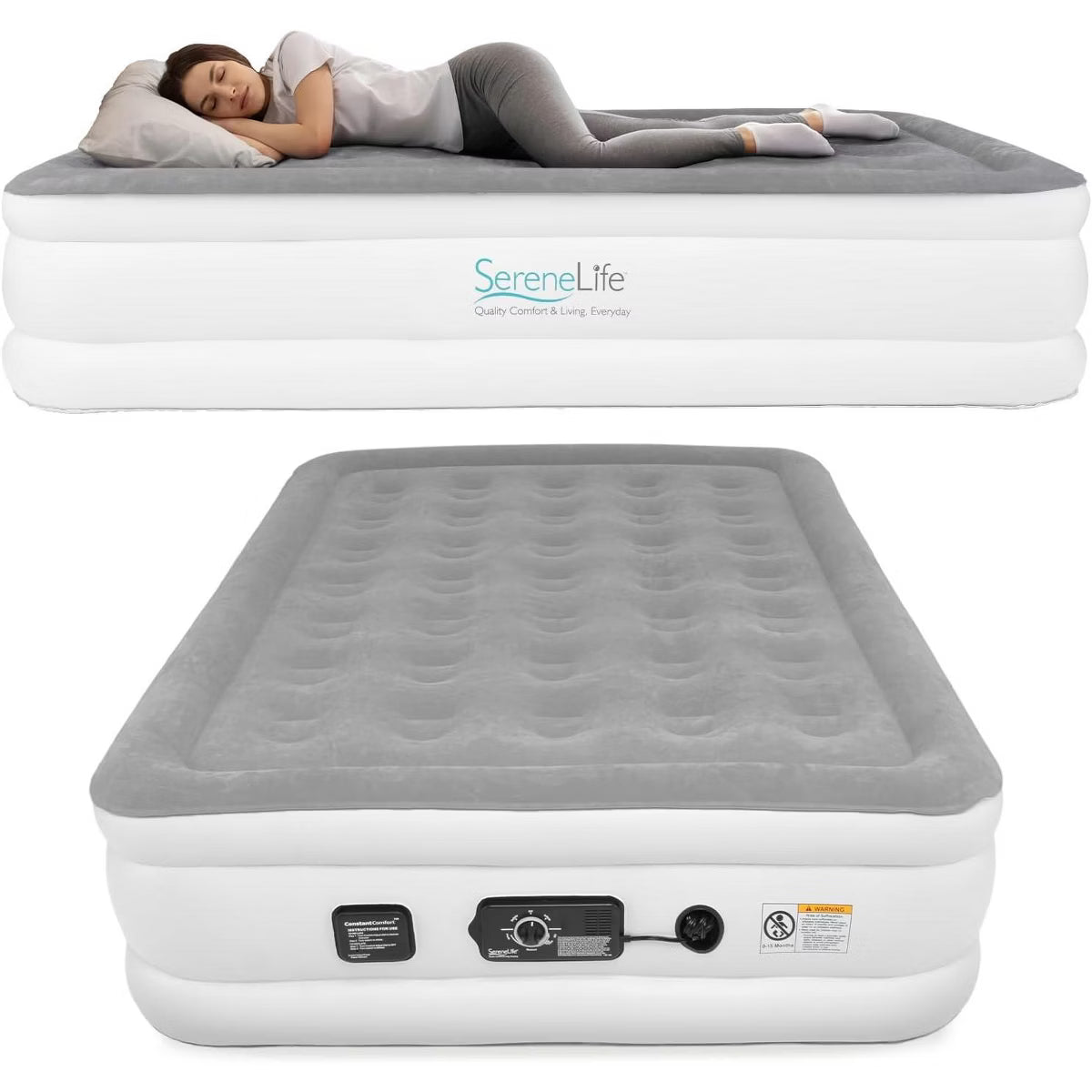 SereneLife 18" Full Premium Raised Airbed