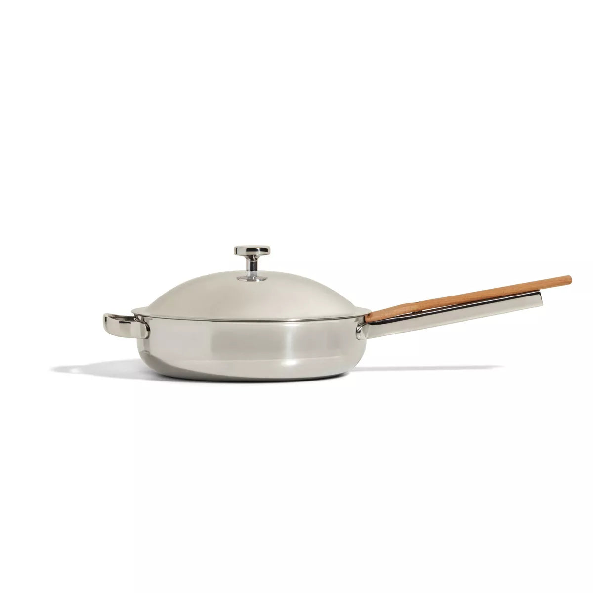 Our Place Titanium Pro Chrome Always Pan: Stainless Nonstick Saute & Fry Pan, Dishwasher-Safe, 10.6" Diameter