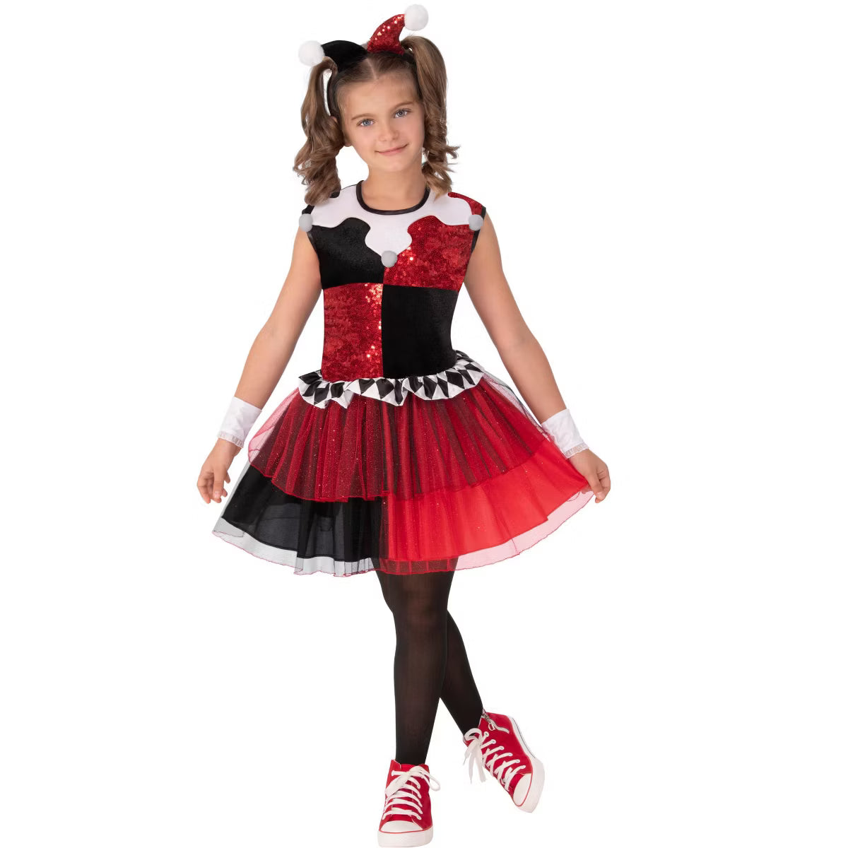 Rubies Girl's DC Super Villains: Harley Quinn Costume Small