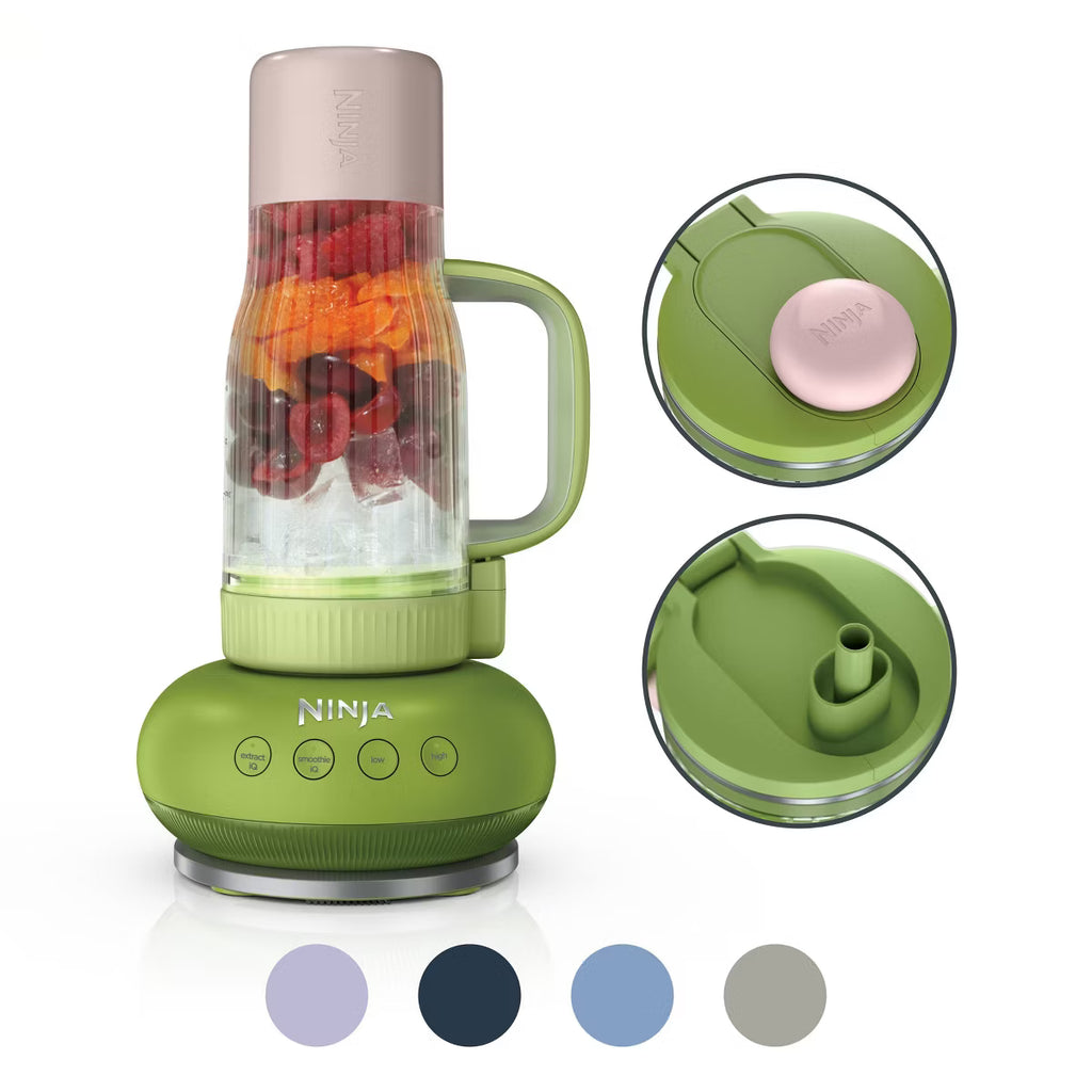 Ninja BlendBOSS 24-Oz Personal Blender, for Smoothies & Frozen Drinks, Travel Tumbler with Leak Proof Lid and Chug Spout- Oregano