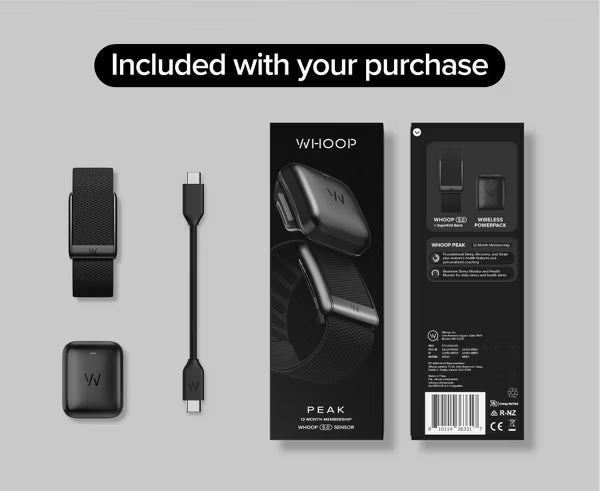 WHOOP 5.0 Activity Tracker - Jet Black