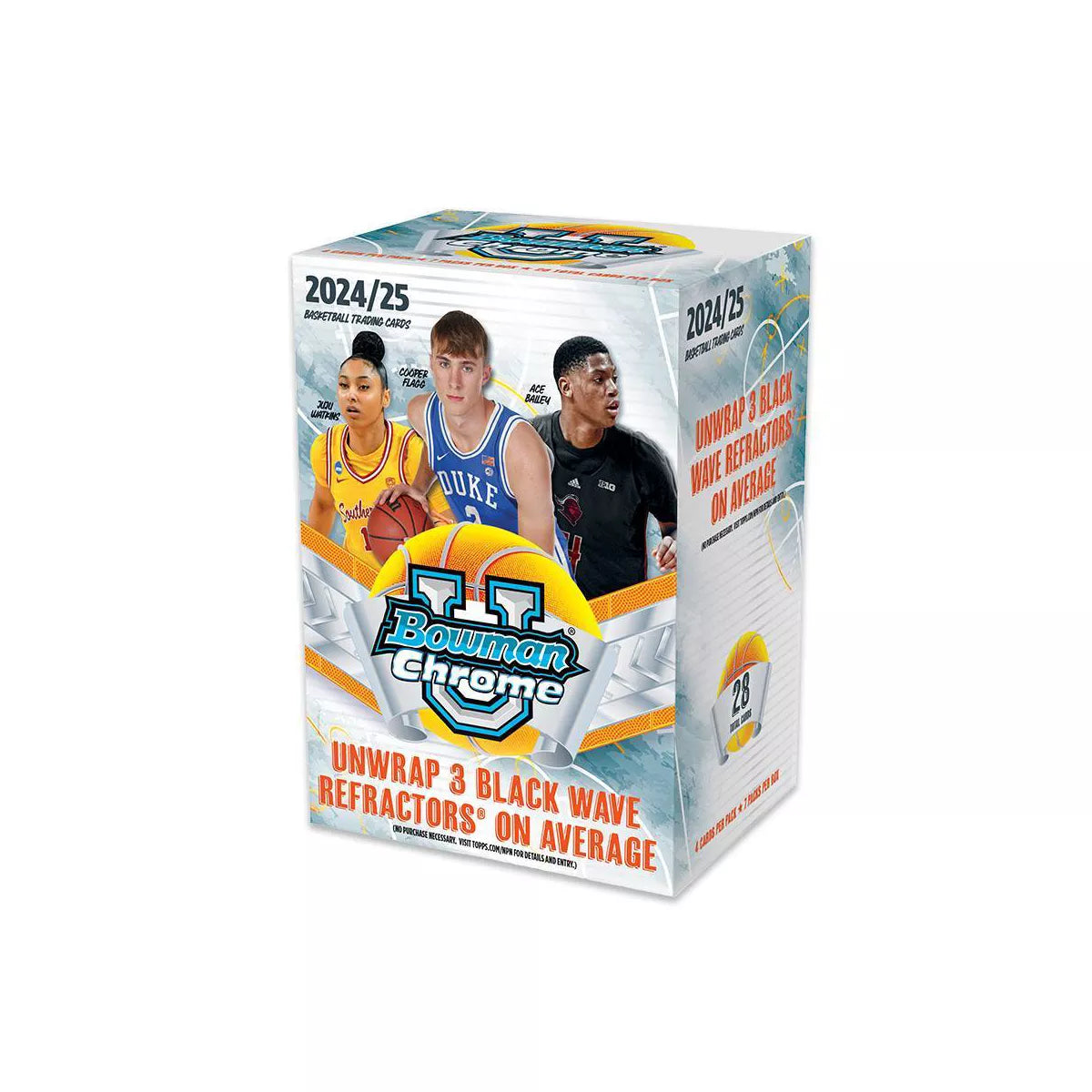 2024/25 NBA Bowman University Chrome Basketball Trading Cards