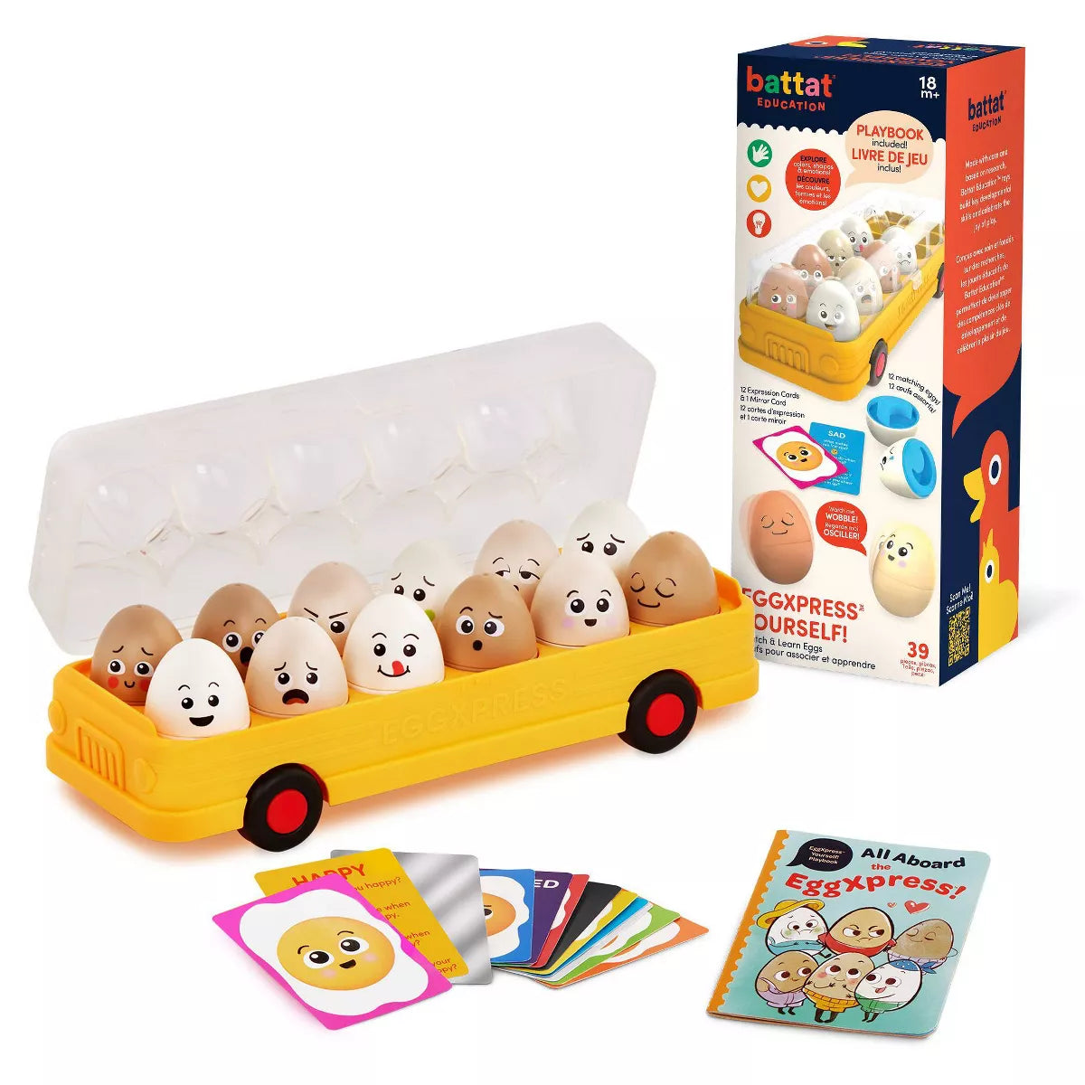 Battat Education EggXpress Yourself! Match & Learn Eggs