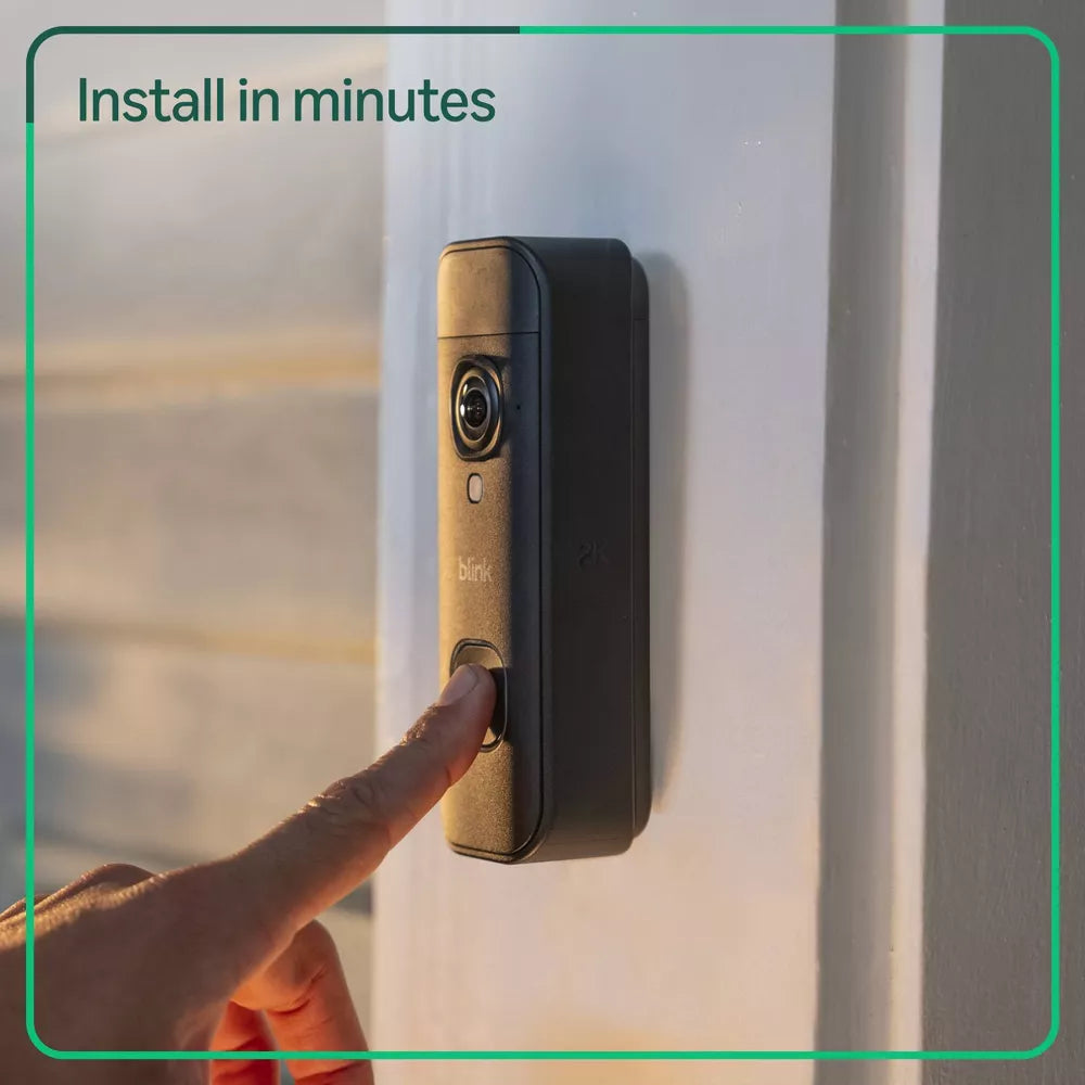 Blink Battery Doorbell 2K+ (Black)