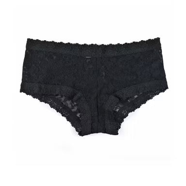 hanky panky Women's Leopard Lace Boyshort Underwear