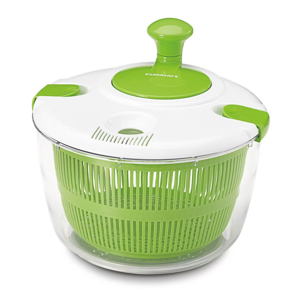 Cuisinart 3qt White and Green Salad Spinner