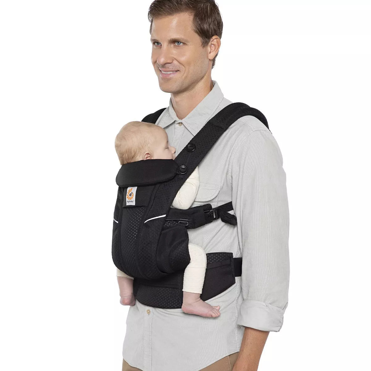 Ergobaby Omni Breeze All Carry Positions Breathable Mesh Baby Carrier for Newborn to Toddler