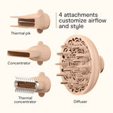 INFINITI PRO CONAIR Ionic Ceramic Hair Dryer: Volumizing, 1875 Watt, Includes Concentrator, Diffuser