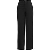 Lands' End Women's Chino High Rise Rail Straight Leg Pants - 6 - Black