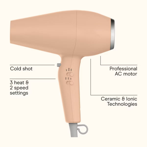 INFINITI PRO CONAIR Ionic Ceramic Hair Dryer: Volumizing, 1875 Watt, Includes Concentrator, Diffuser