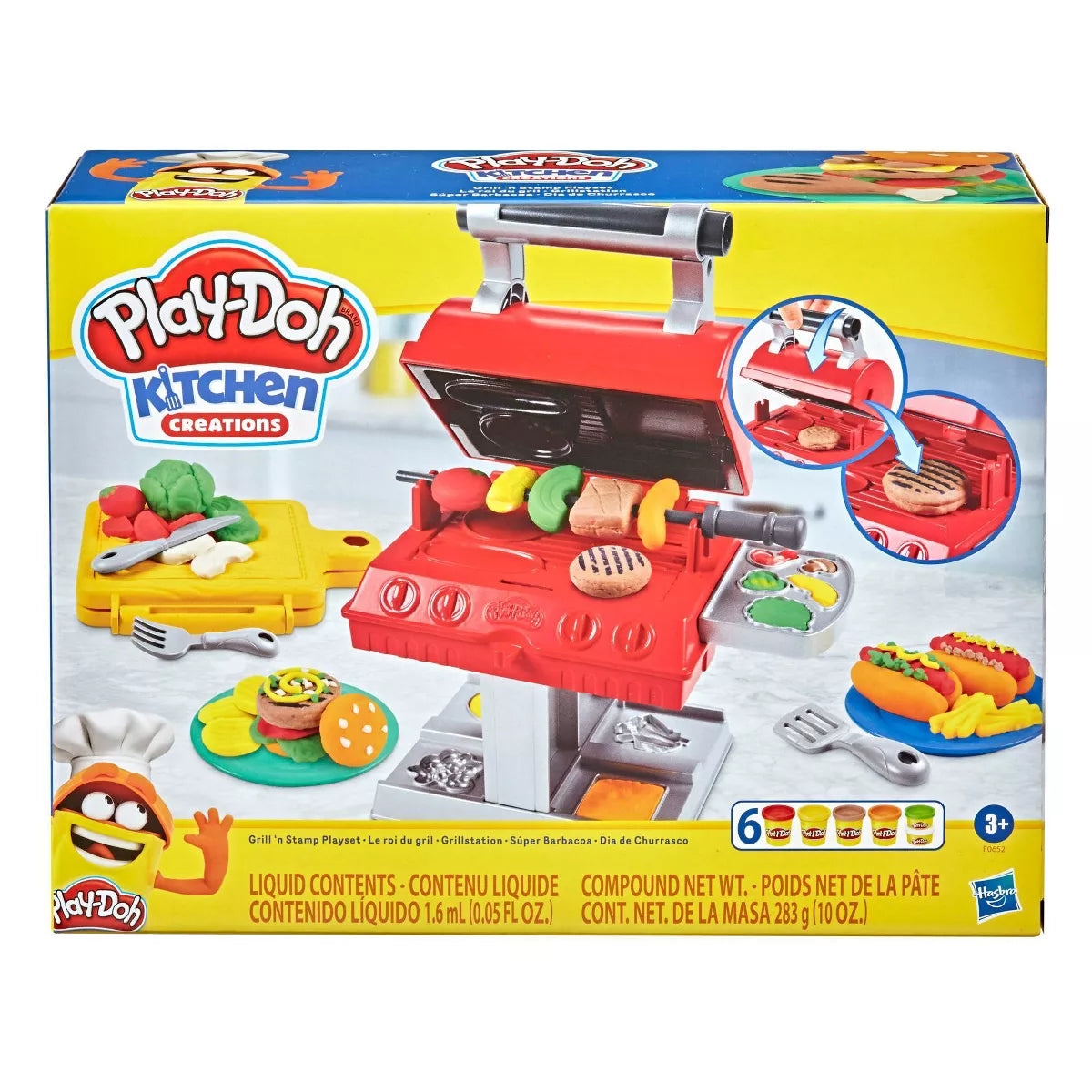 Play-Doh Kitchen Creations Grill 'n Stamp Playset (NEW)