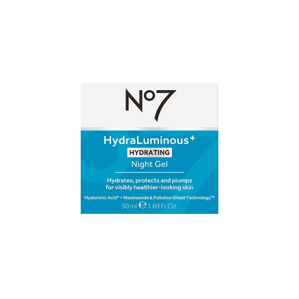 No7 HydraLuminous+ 2% Hyaluronic Acid Night Gel - 1.69 fl oz