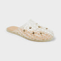 Women's Luciana Jelly Mule Shoes by A New Day - Gold - Size 9.5