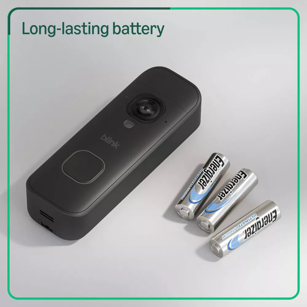 Blink Battery Doorbell 2K+ (Black)