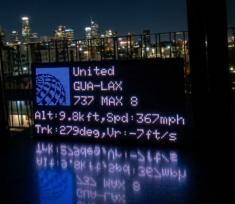 FlightWall Mini Flight Tracking LED Display