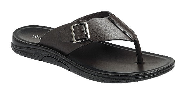 Gore-4 (Slip Resistant) Sandals for Men by Forever Link - Coffee - Size 8